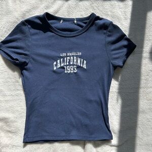 Navy Blue Los Angeles Graphic Tee
